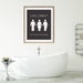 Bathroom Wall Art Gender Neutral Bathroom Art Social Justice - Etsy