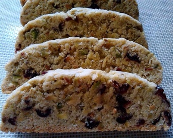 A Pound and A Half of Homemade Cranberry Pistachio Biscotti