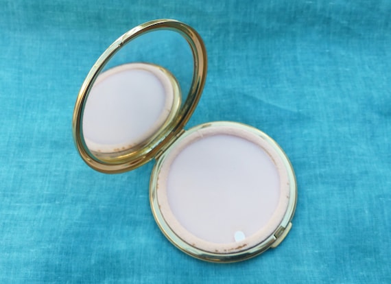 STRATTON Brass Convertible Powder Compact With Br… - image 2