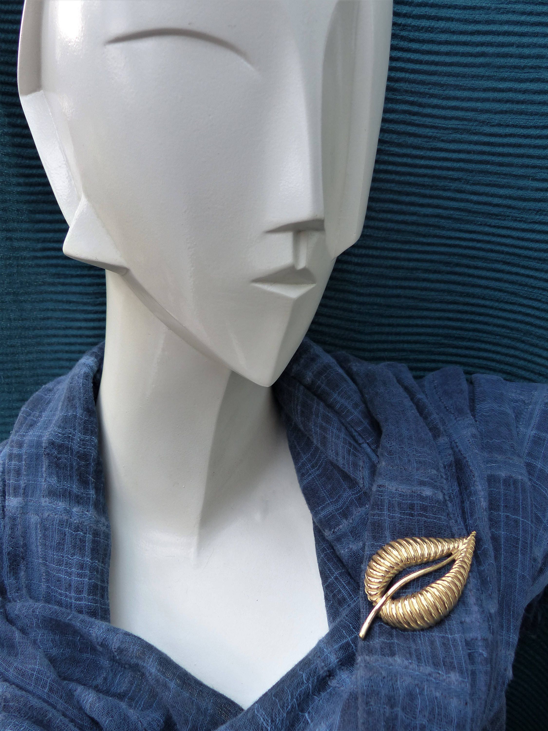 COROCRAFT by CORO 金メッキ リーフ ブローチ、BNWT、ヴィンテージ