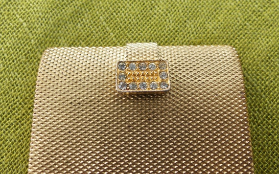 MAX FACTOR 'Regency Golden Weave' Rectangular Gol… - image 2