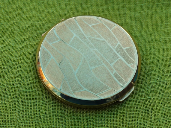 STRATTON Brass Convertible Powder Compact With Br… - image 9