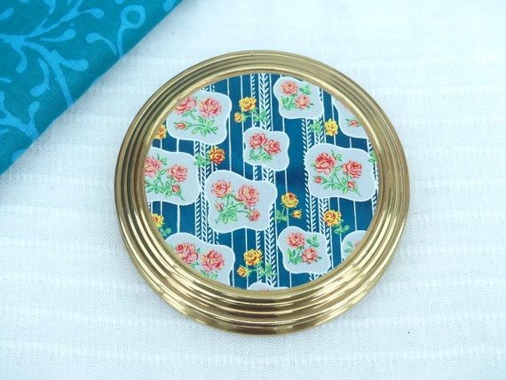 MASCOT Lacquered Brass Convertible Powder Compact… - image 2