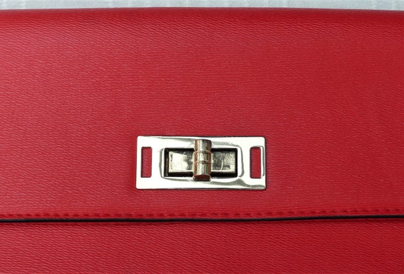 DOROTHY PERKINS Bright Red Faux Leather Bag With … - image 3