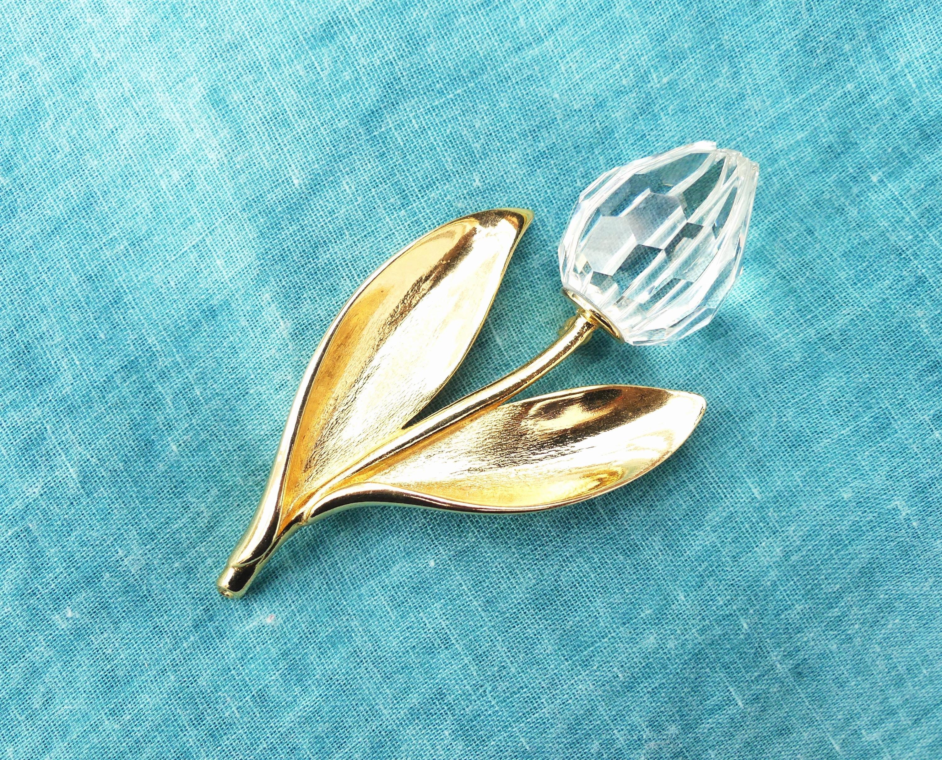 Swarovski Tulip Brooch - Etsy
