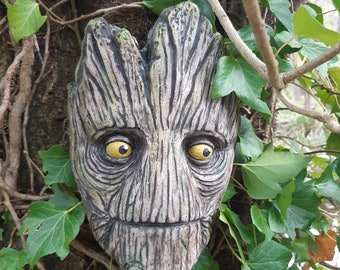 Large Groot Marvel Outdoor Garden Decoration, Tree Face, Man Cave