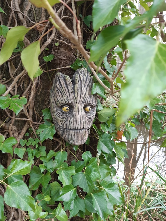 Large Groot Marvel Outdoor Garden Decoration, Tree Face, Man Cave