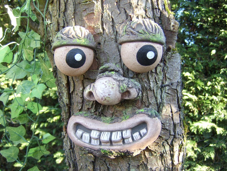 Tree Face garden sculpture statuesornaments. Great gifts Etsy
