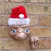 ET face wall hanging sculpture, Christmas gift E.T with finger, garden decoration, birthday gifts, Father’s Day, man cave, yard art, alien. 