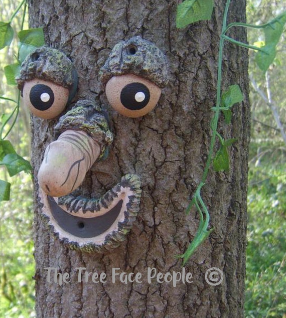 Wise Old Tree Fairy Garden Miniature Tree Old Man Face 