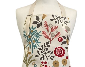 Floral Chic Oilcloth Adult Apron