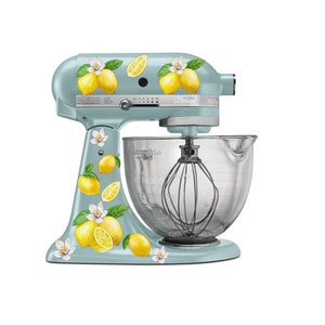 Lemon Decals Lemon Sticker Lemon Branch Kitchen Decor Kitchen Stand Mixer Decals, Painted Mixer, Pioneer Stand Mixer Decals Stand Mixer