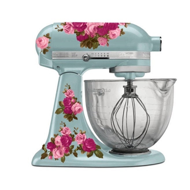 Kitchenaid Mixer Decals Medallion Flowers to Decorate your Appliance