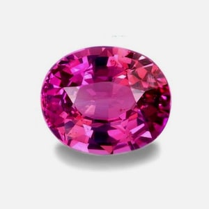 World-class 2.70 ct certified Natural vivid Purplish Pink Sapphire VS mild heat from Africa