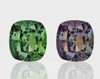 Gia Certified 2.08 ct, 7.2 x 6.5 Natural Alexandrite Strong color change gemstone for high jewelry, Ring and Pendants.