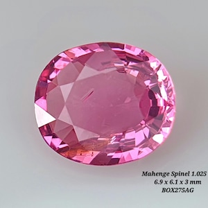Certified Fine Natural Mahenge Spinel Pink color gemstone for high jewelry, luxury ring
