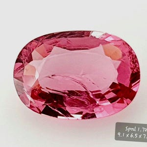 1.72 Ct Natural Spinel gemstone oval shape from Mahenge Tanzania, for jewelry, ring