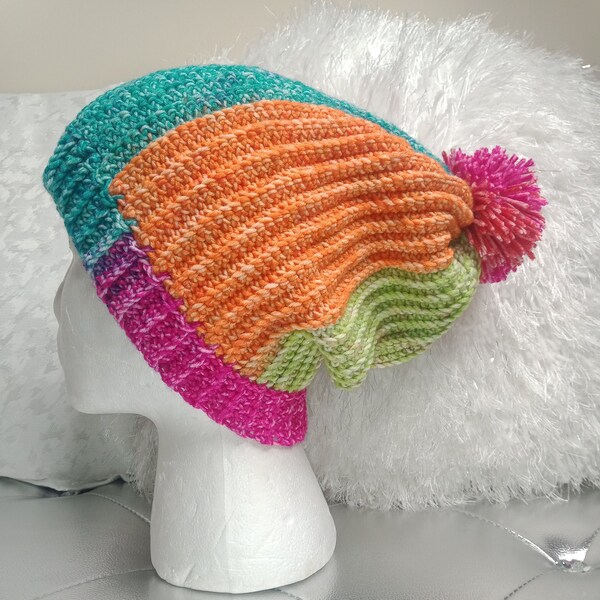 Celebrity Ombre Slouchy Hat