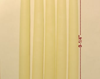 Beeswax Taper Candles: Unscented, Unbleached Cotton Wick