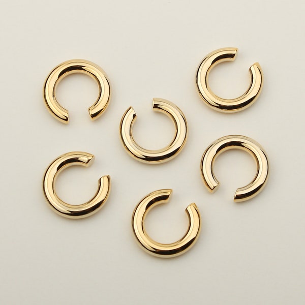 1PCS - Thick Core Ear Cuffs, Cartilage Ear Cuff, Dainty Ear Cuffs, Dainty Hoops, Gold Plated Earrings / E08-5G