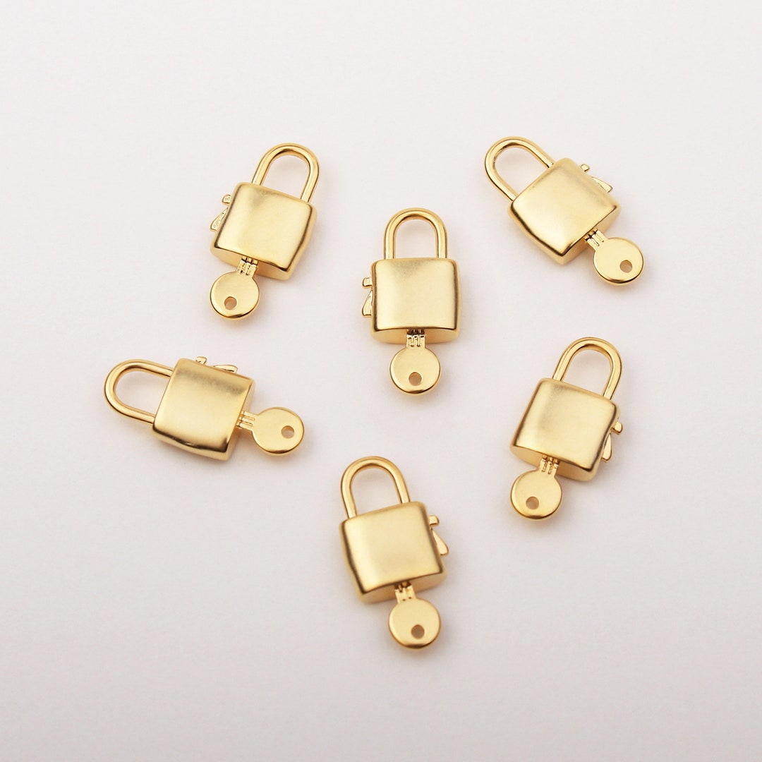 1PCS the Lock and Key Charms, Padlock Charms, Mini Charms Charms, Key