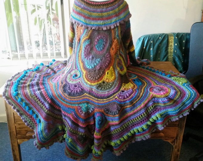 Unique Freeform Crochet Boho Coat - Etsy