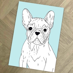 French Bulldog Illustration