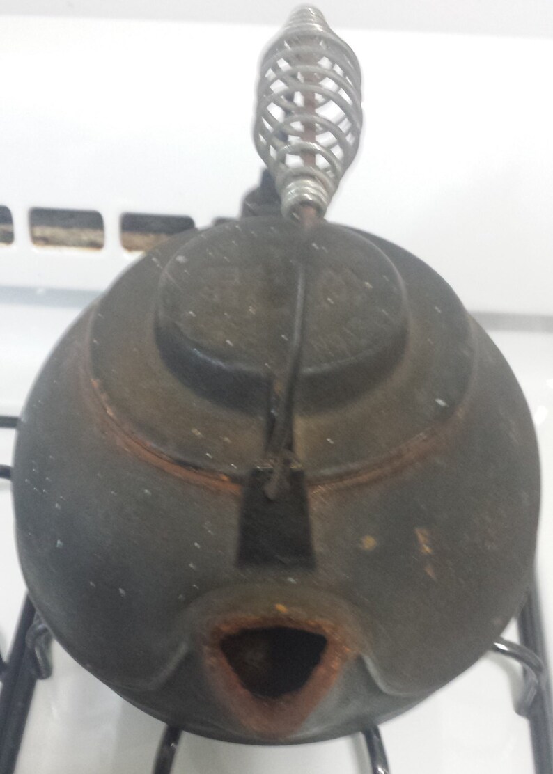 Wagner Ware Sidney Ohio Cast Iron Tea Kettle Etsy