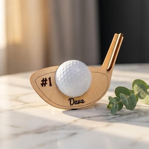 Trofeo de pelota de golf SVG – Archivo cortado a láser, regalo para golfistas (descarga digital)