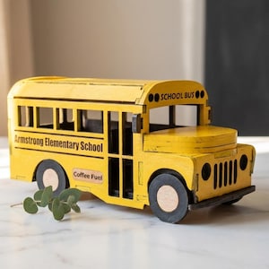 School Bus Decor Project - SVG + PDF Cut Files (1/4" material)