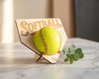 Softbal Home Plate Trophy Stand SVG – 3 mm multiplex display (digitale download)
