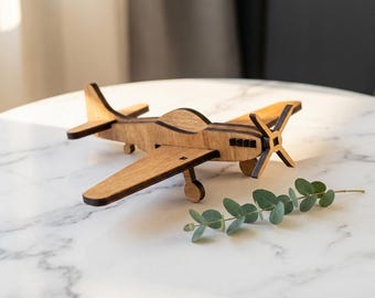 P-51 Mustang Model - Laser Cut Airplane SVG File (3mm Plywood)