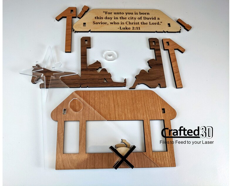 Download 5 layer simple nativity scene Instant download SVGPDF cut ...