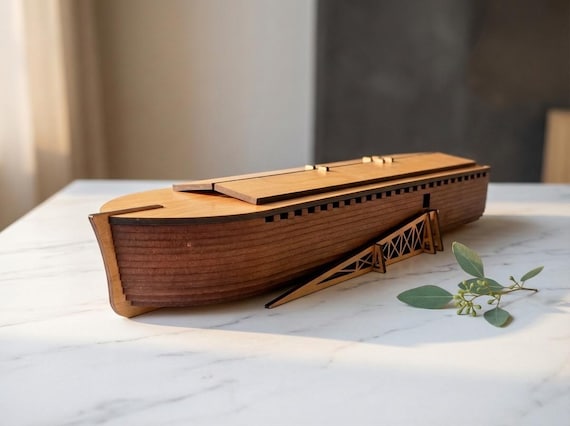 noah ARKS C&P MST 156 　24-25 Noah's Ark 1:340 Scale Model SVG PDF Cut Files for Glowforge Laser