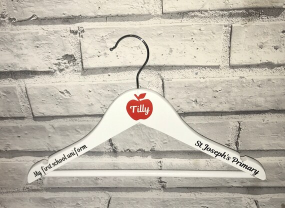 Kids Size Personalised Hangers First Day At School //Holy Communion//Any Logo