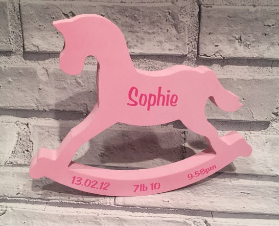 personalised baby rocking horse