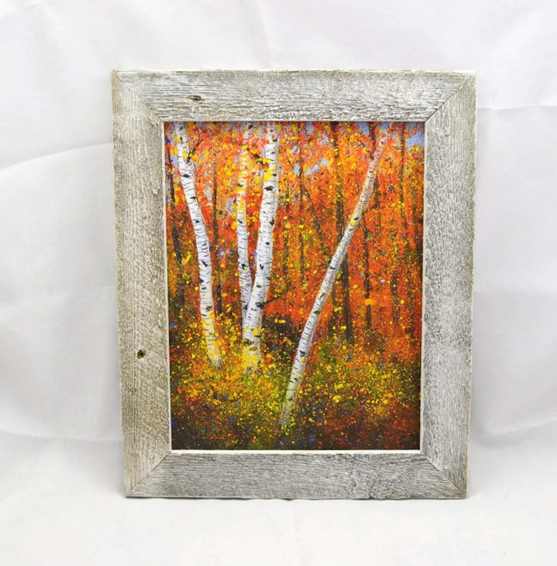 White Washed Picture Frame Barn Wood Rustic Image 0