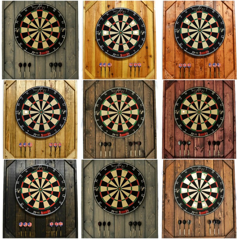 Personalized Dart Board Backboard Weathered Gray Stained /dart Etsy UK