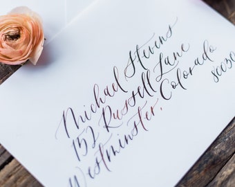 Calligraphy Envelope Addressing