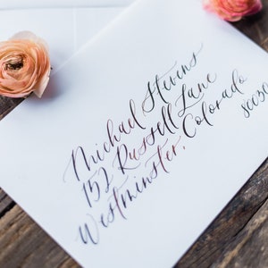 Calligraphy Envelope Addressing Etsy