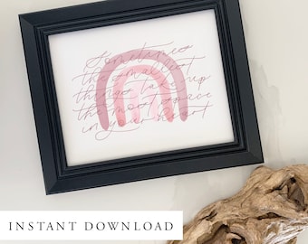 Caligrafía de Winnie the Pooh imprimible - Descarga instantánea - Impresión infantil