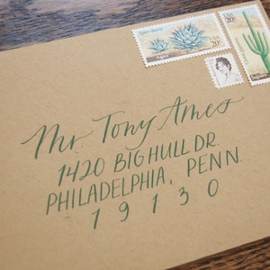 Calligraphy Envelope Addressing image 10