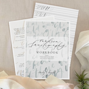 Kalligraphie Workbook - Fauxligraphy Workbook - Sofort Download - Kalligraphie lernen