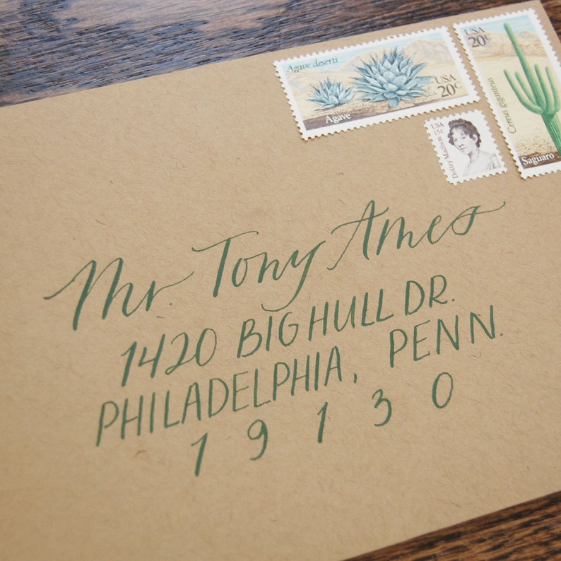 Calligraphy Envelope Addressing