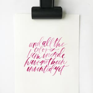 Custom Calligraphy Quote Sign image 3