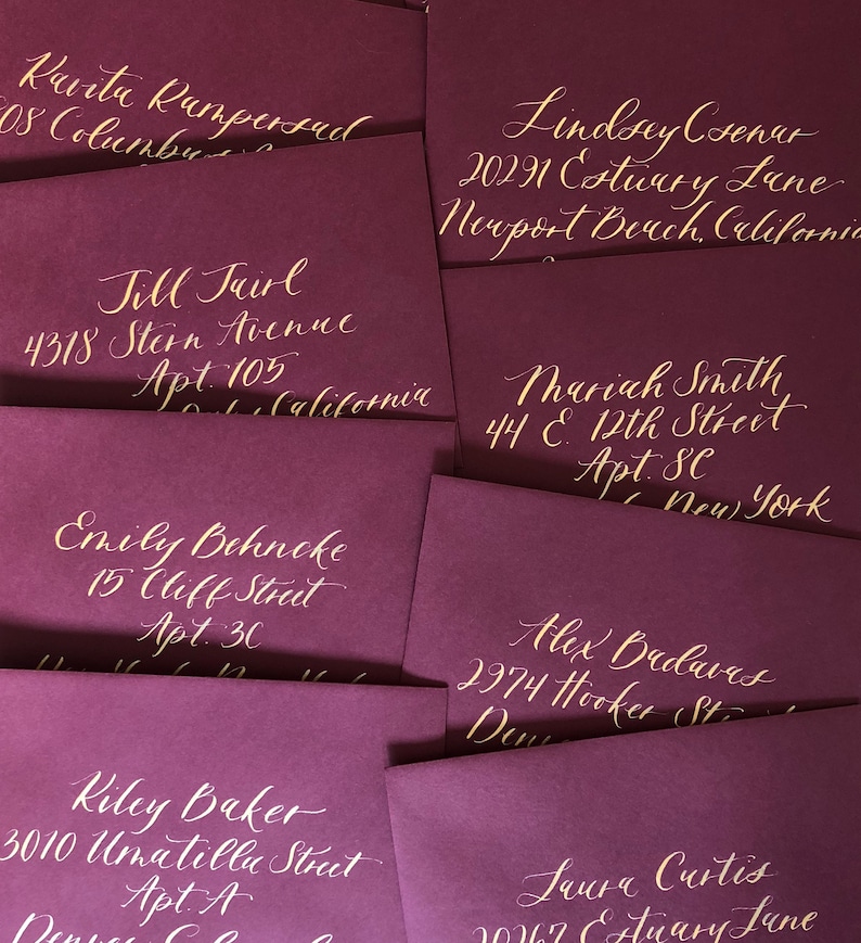 Calligraphy Envelope Addressing