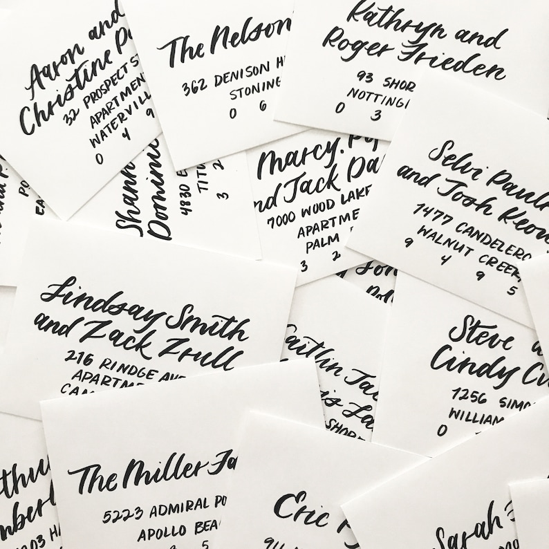 Calligraphy Envelope Addressing