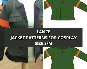 COSPLAY PATTERNS - voltron lance jacket size S/M
