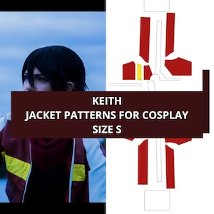 COSPLAY PATTERNS - Voltron Keith jacket Size S