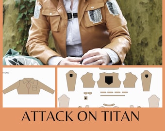 COSPLAY PATTERNS snk aot jacket fr eng